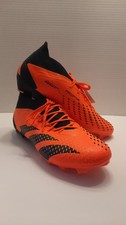 Adidas Predator Accuracy 1 Pro FG Orange Black Soccer Cleats GW4625 Mens Size 10