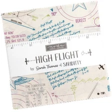 High Flight Moda Charm Pack 42 100% Cotton 5-inch Precut Fabric Squares
