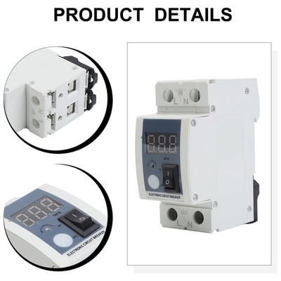 40A Current Limiter Adjustable with LED Indicator for Electronic Circuit Safety