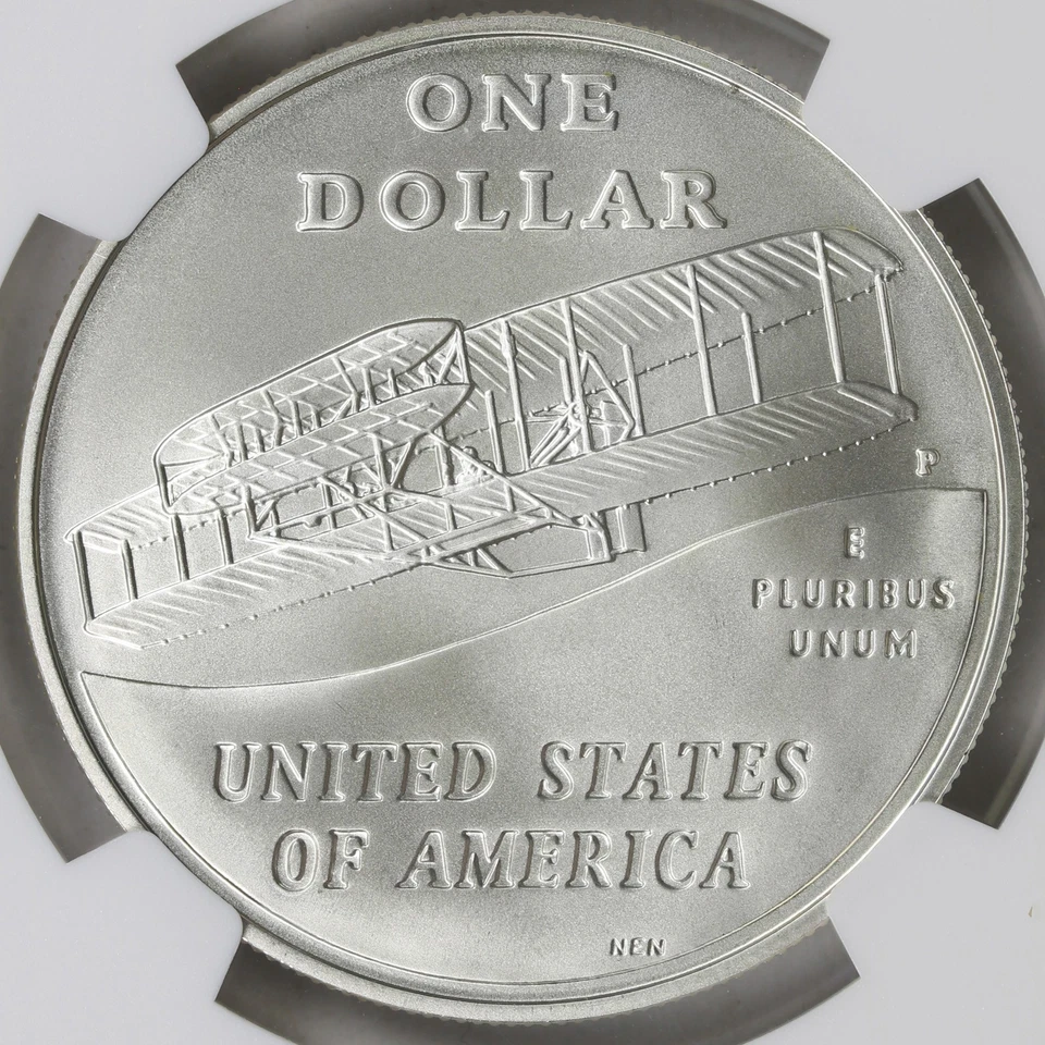 2003-P $1 First Flight Centennial Commemorative Silver Dollar NGC MS69 - Image 4 of 4