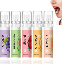 5Pcs Fruit Oral Breath Spray - Fresh Mouth Spray for Bad Breath Care and Freshen