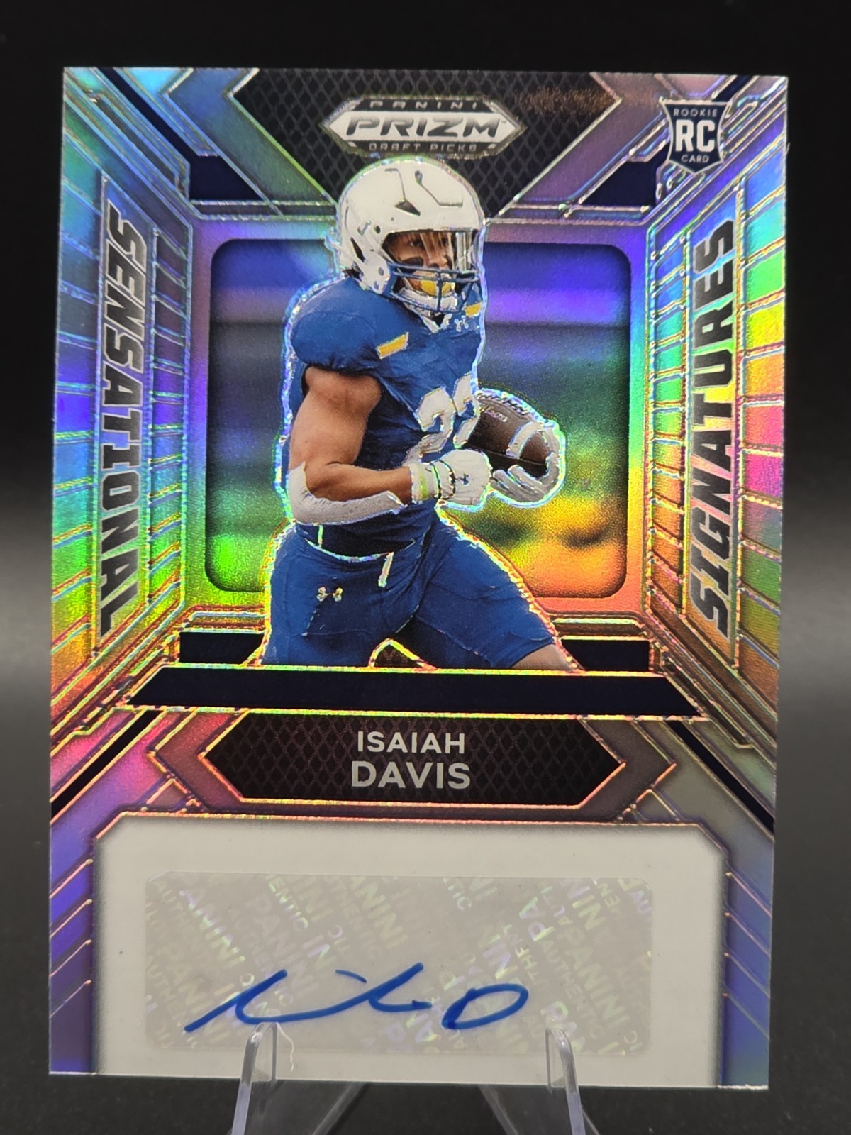 Isaiah Davis Panini Prizm Draft Picks Sensational Signatures #SSIDS Base