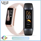 LIGE Amoled Smart Fitness Tracker Band for Men Women Heart Rate Blood Waterproof