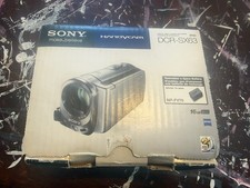 SONY DCR-SX63 Handycam Digital Video Camcorder w/ ORIGINAL packaging. Turns on.