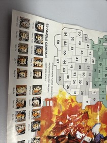 Romance of the Three Kingdoms NES Reference Map/Poster VTG Insert Koei Nintendo