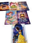 Vtg Disney Movie Poster Lot The Little Mermaid Snow White Beauty And The Beast