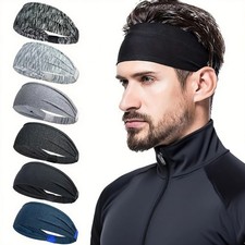 Men Women Sports Headband Anti-Sweat Band Running Yoga Stretch Head Bands
