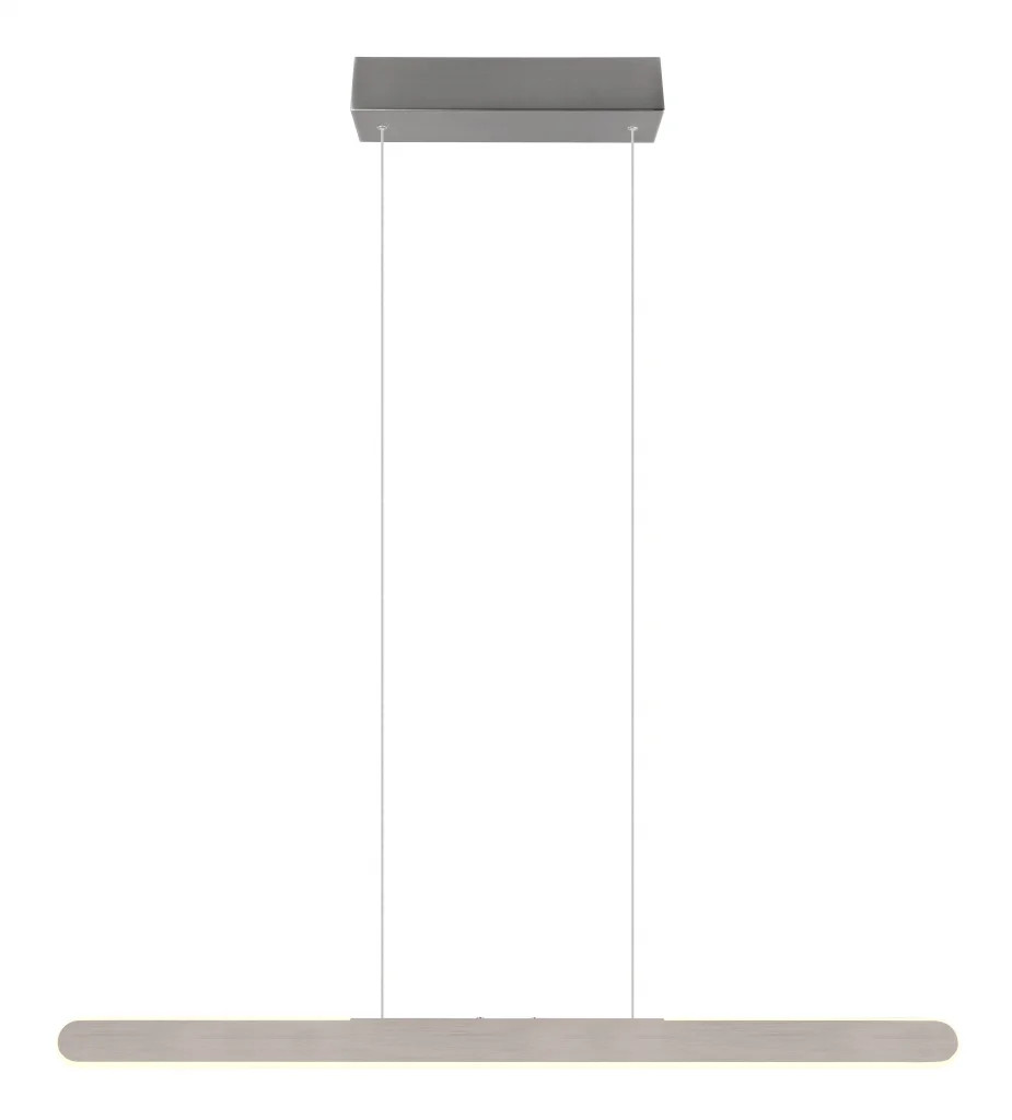 Ceiling Light Silver Helios LED Bar Brushed Aluminium 28w Trio 343310105
