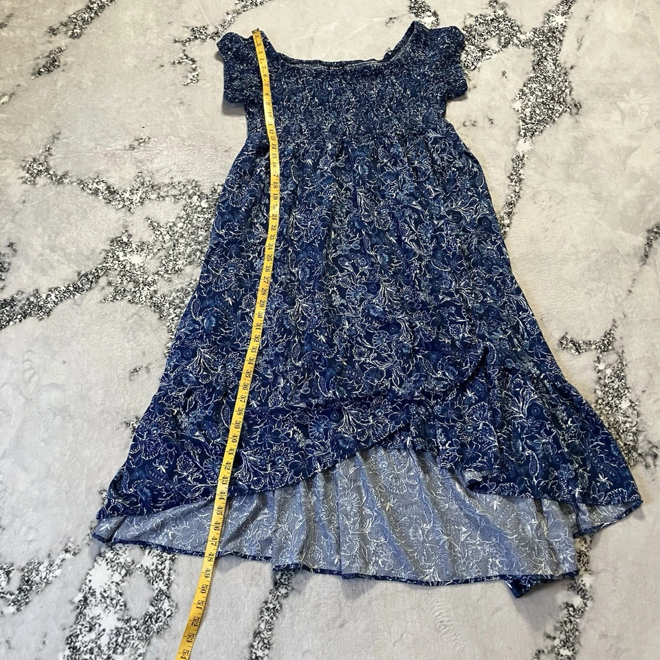 Torrid платье женщин размер 3 X синий макси Challis с плеча тюльпан кромки - Изображение 3 из 4