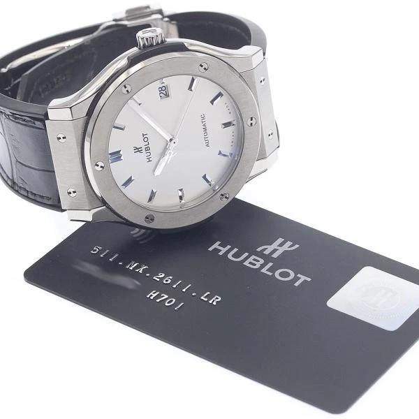 Hublot — Hublot Classic Fusion Titanium 511.NX.2611.LR 46mm Ti Silver Dial Watch #C2889