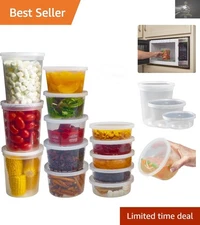 Airtight & Leakproof 70-Piece Food Storage Set - 8oz, 16oz, 32oz Freezer Safe