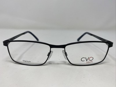 Clear Vision CVO TECH T5001 BLACK 55-17-145 Metal Full Rim Eyeglasses Frame VW36