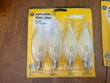 Ge Soft White Bent Tip 25 Watt Decorative Candleabra Light Bulb