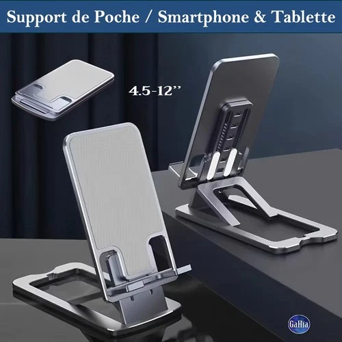 Support de Poche Pliable Réglable pour Téléphone Portable Smartphone Tablette