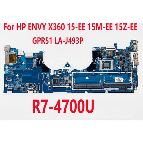 For HP ENVY X360 15-EE 15M-EE 15Z-EE Laptop Motherboard R7-4700U GPR51 LA-J493P