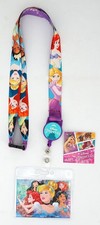 Princess Lanyard Disney Collectible Retractable ID Holder Zip Reel ID Badge NWT