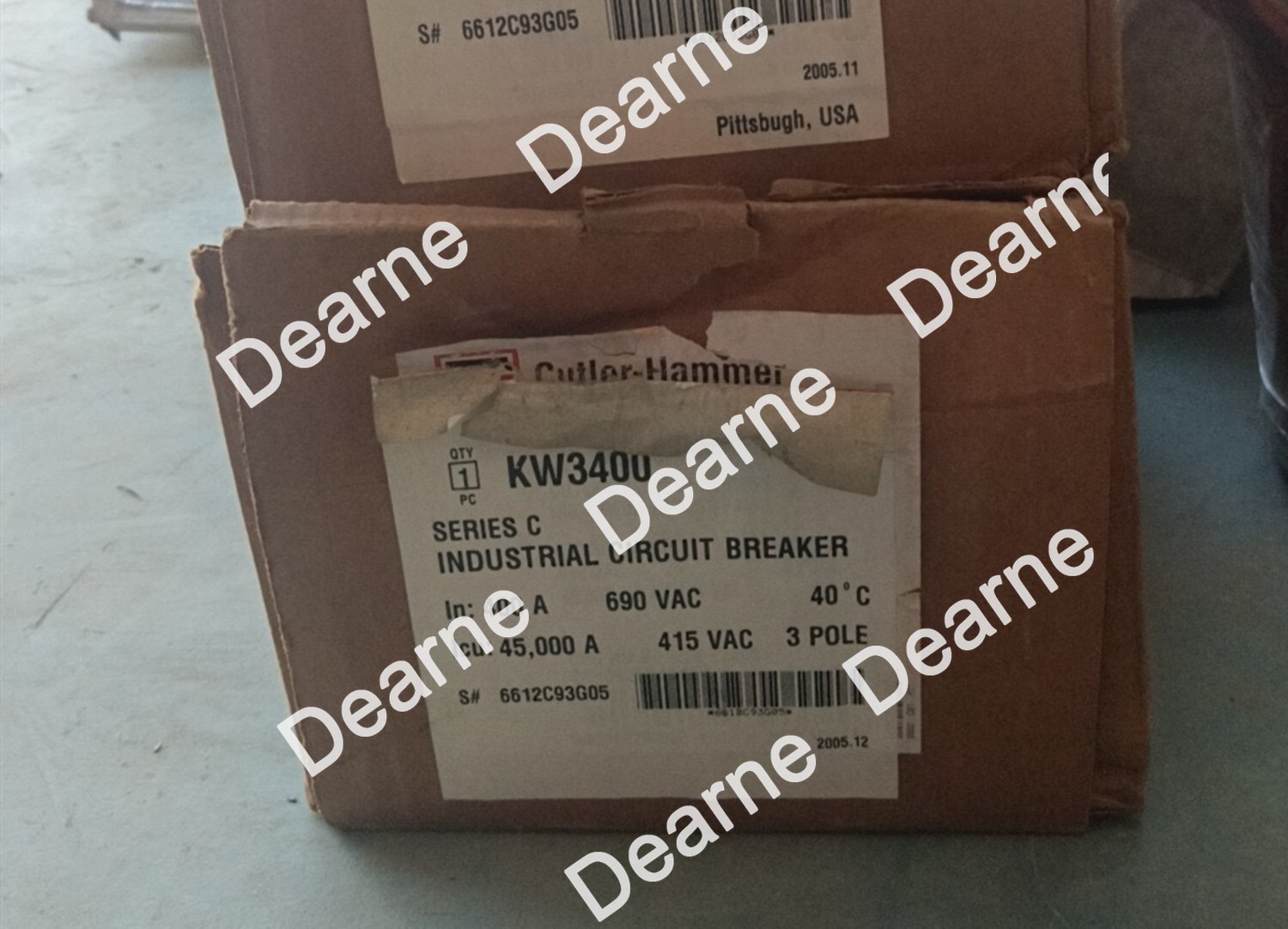 Ship dhl EATON CUTLER HAMMER KW3400 6612C93G05 Circuit breaker