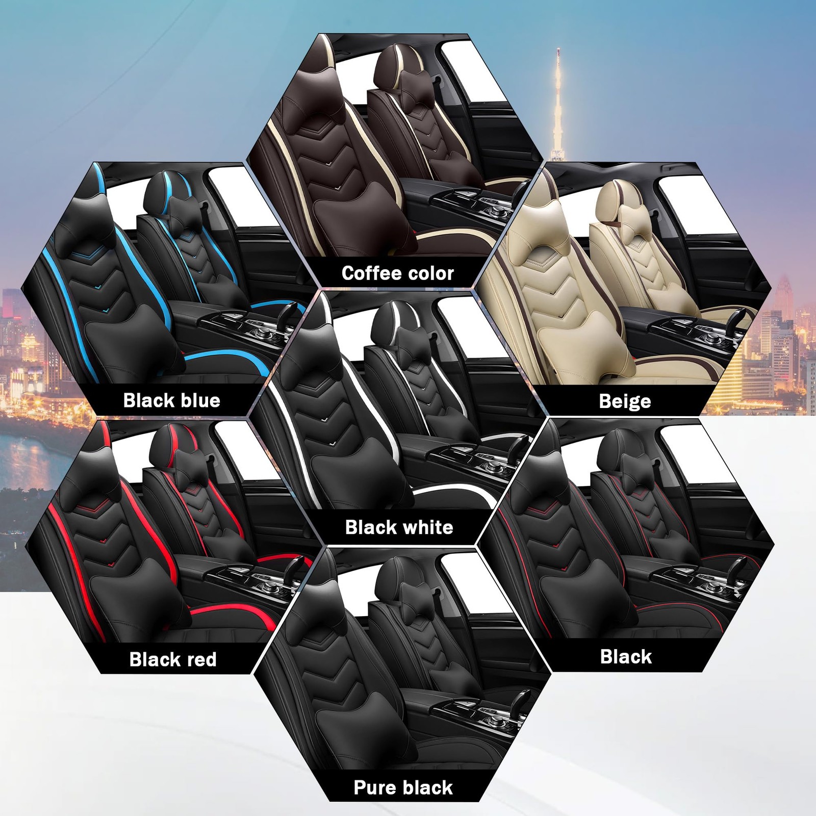 Maserati Quattroporte 2005-2026 Seat cover Black