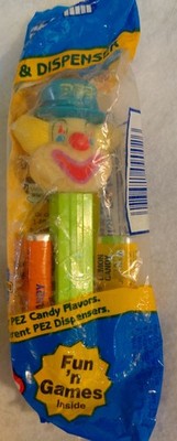 Vintage PEZ Dispenser Peter The Clown Green Base NIP