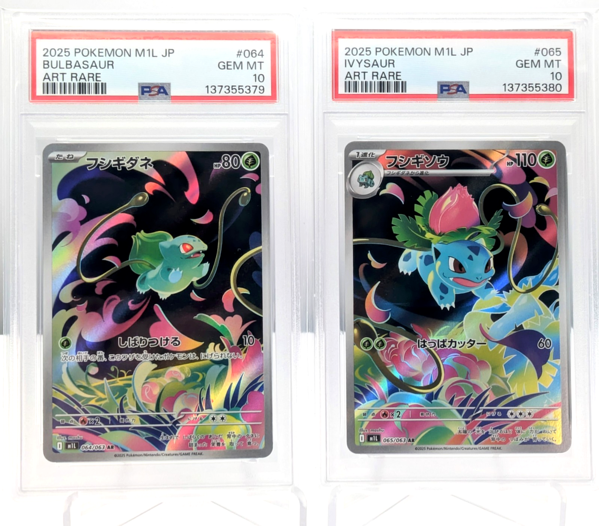2025 ポケモンカード IVYSAUR ART RARE 2025 Near Mint Pokemon Ivysaur AR 065/063 M1L Mega Brave Art Rare