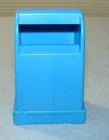 Vintage Fisher Price Little People 2500 Play Family Main Street BLUE MAILBOX EUC