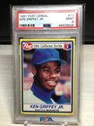 1991 Post Cereal Collector Series #11 KEN GRIFFEY JR PSA 9 Mint Seattle Mariners