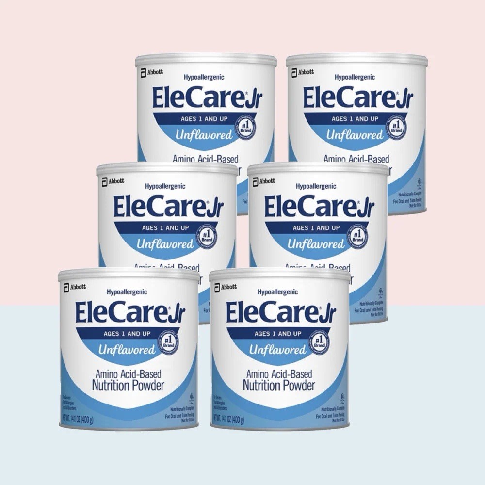 6x elecare Jr DHA & Lutein Amino Acid-Based Nutrition Powder Ages 1 and Older