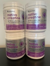 4 NEW SEALED Native Path Creatine with L-Leucine & L-Carnitine, 9 oz