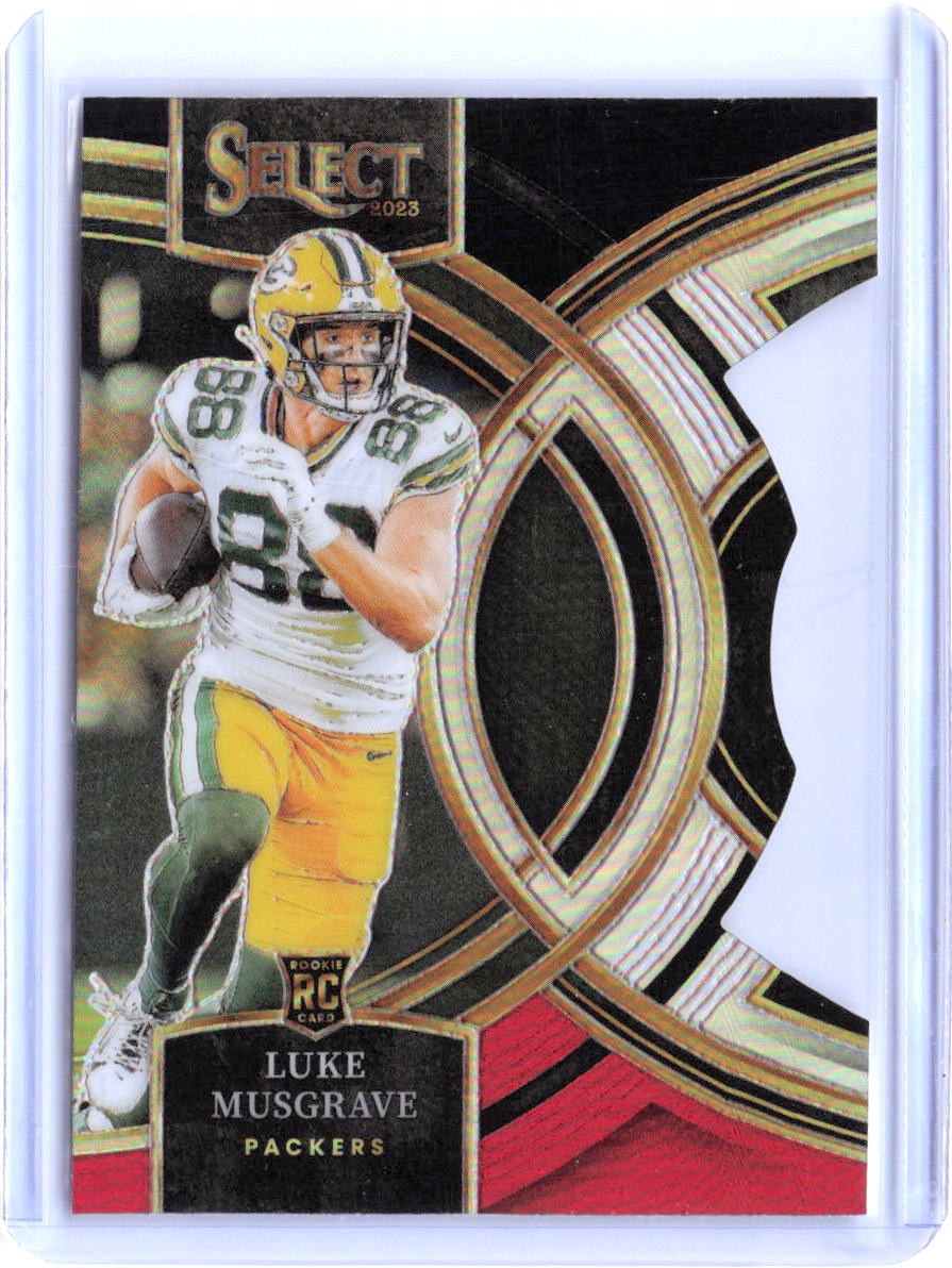 2023 Panini Select #166 Luke Musgrave Black and Red Prizms Die Cuts