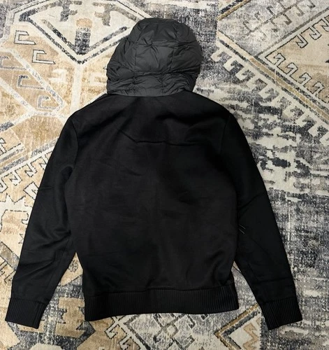 Moncler Black Hooded Paneled Zipped Jacket Mens Size 4 / XL image 3