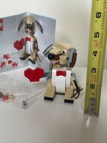 LEGO Seasonal: Valentine's Cupid Dog (40201) Complete + Instructions - No Box