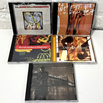 David Sanborn - Double Vision * Upfront * Hearsay * Night Before & more 5xCD Lot