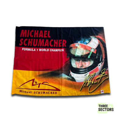 2000 Michael Schumacher World Champion F1 Flag 38x50
