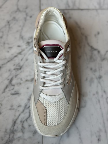 Sneakers BUSCEMI Veloce Donna White/Nude – NUOVE con Scatola – Made in Italy - Foto 2 di 5