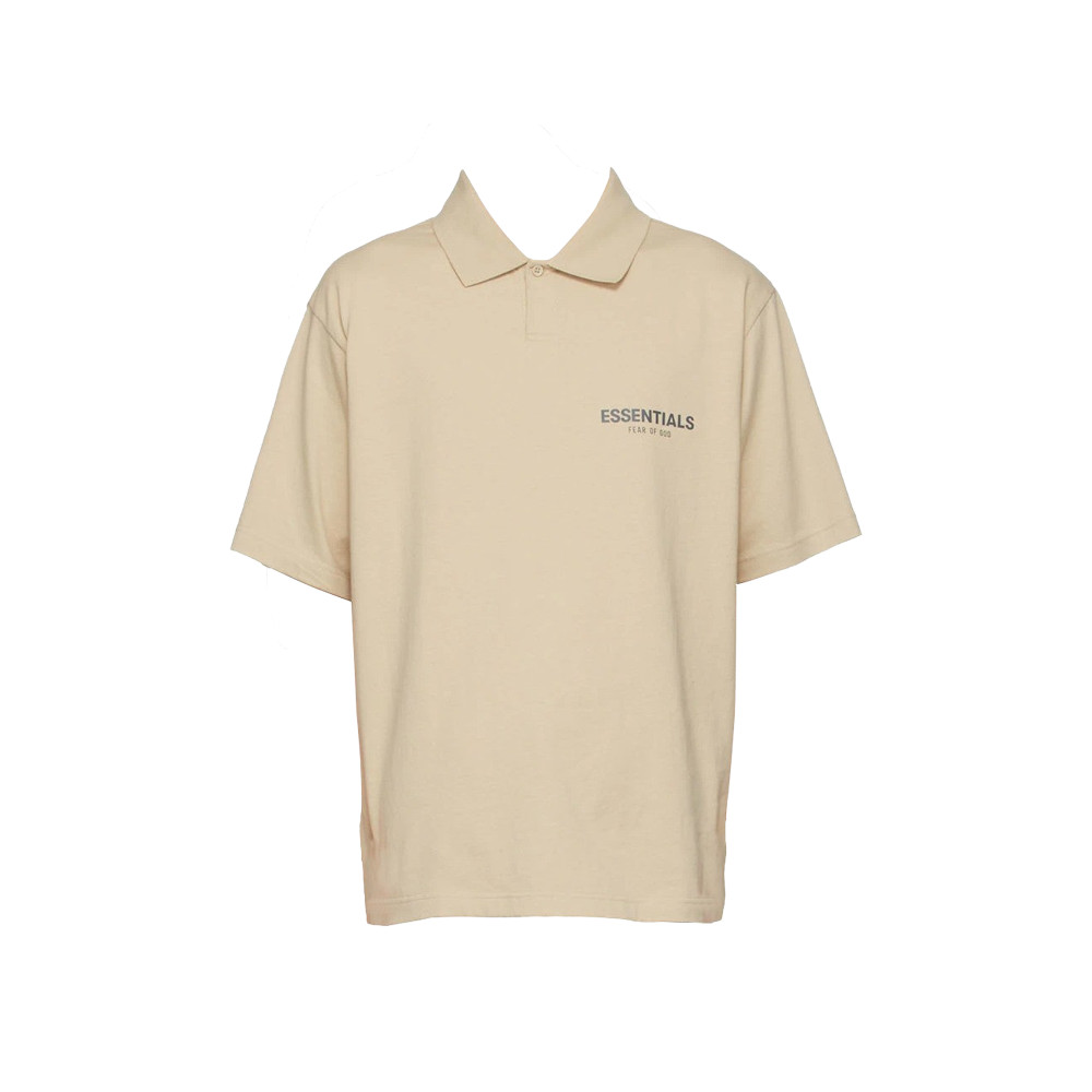 Fear of God Essentials Jersey Polo Linen SSENSE Exclusive