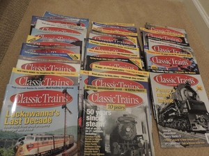 Lot (32) Classic Trains Magazine-2003 to 2012 Most Complete Years-Excellent