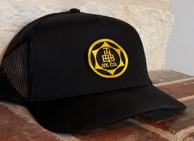 Cap / Hat -(Black with mesh back) HOUSTON BELT AND TERMINAL RAILWAY #12859 -NEW