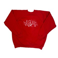 Vintage 90  s Heart Valentines Day Cottagecore Love Crewneck Sweatshirt Sz XL