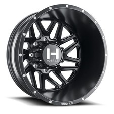 20x8.25 Hostile H401 Sprocket Dually Rear Asphalt Black Wheel 8x200 -221mm