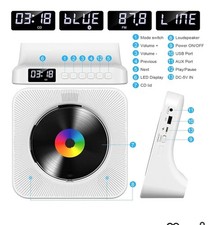 All-in-one Portable Bluetooth Desk CD Player White New