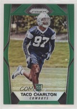 2017 Panini Prizm Rookies Green Prizm Taco Charlton #206 0b3