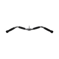 Lat Bar Cable Machine Attachment, Curl Pulldown Bar with Full Rotation and Ru...