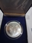 1999 Painted Colorized American Eagle Dollar 1 oz. Fine Silver, — photo 2