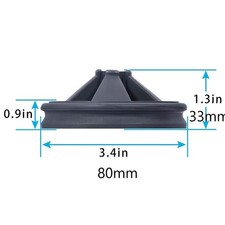 Black Rubber Disposal Splash Guard Garbage Stopper High Quality Accessories