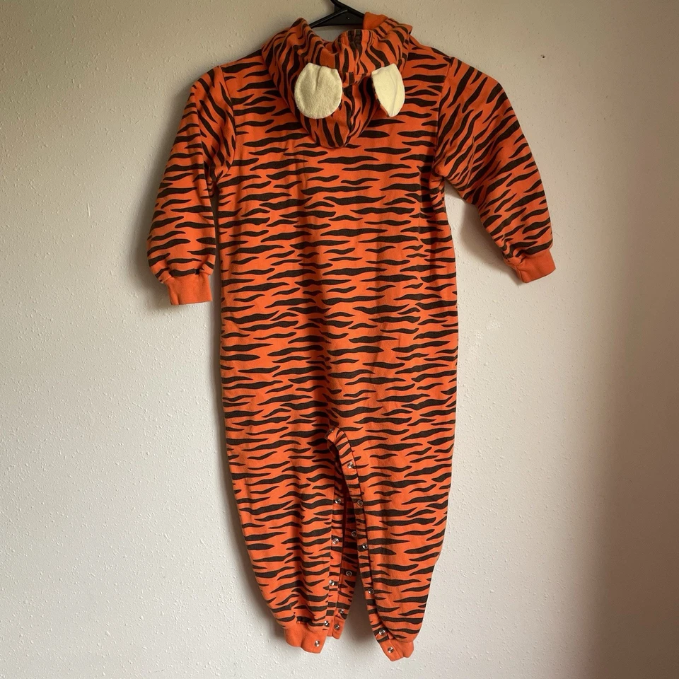 Disney 4-5T Winnie the Pooh Tigger Niño Pequeño Disfraz de Halloween Una Pieza 2000 De Colección Foto 4 de 4