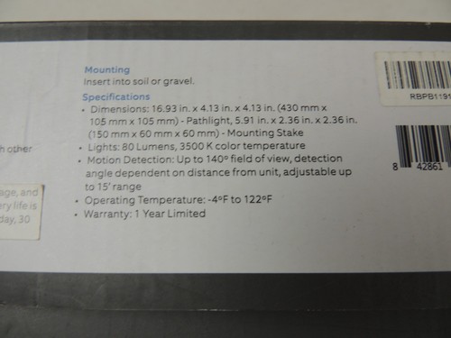 Ring Smart Lighting Motion-Activated Pathlight - Black - Picture 6 of 6