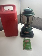 VINTAGE 1977 COLEMAN DOUBLE MANTLE LANTERN MODEL 220J DATED 5/77 