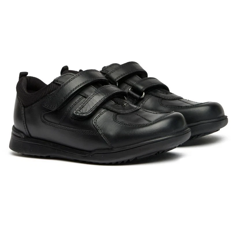 Zapatos escolares Hush Puppies bebés Liam negros Foto 2 de 3