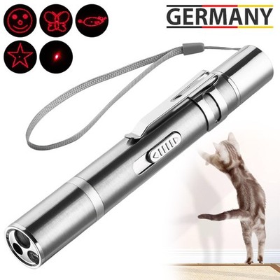 Laserpointer Katzen Hund USB Batterieanzeige 5 Laser Muster UV LED Präsentation