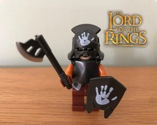 LEGO Inspired Lord Of The Rings Uruk-Hai Warrior CUSTOM Minifigure. New!
